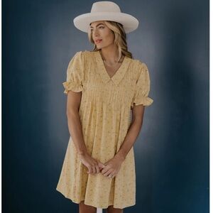 Roolee | Yellow Floral Mom Dress